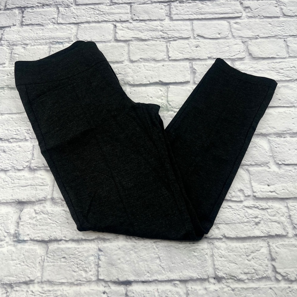 Cabi 547 Black Heather Ponte Lean Trouser Pants Womens Size 4 Stretch 4-Pocket